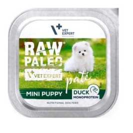 RAW PALEO Pâte Mini Puppy Duck - wet dog food - 150g