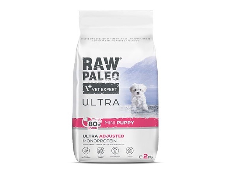 RAW PALEO Ultra Mini Puppy Pork - dry dog food - 2kg