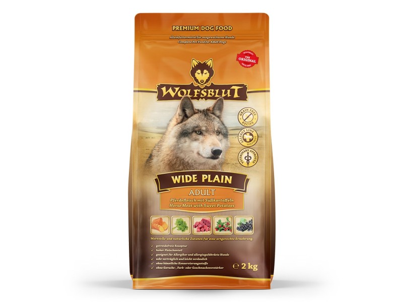 WOLFSBLUT Wide Plain Horse - dry dog food - 2kg