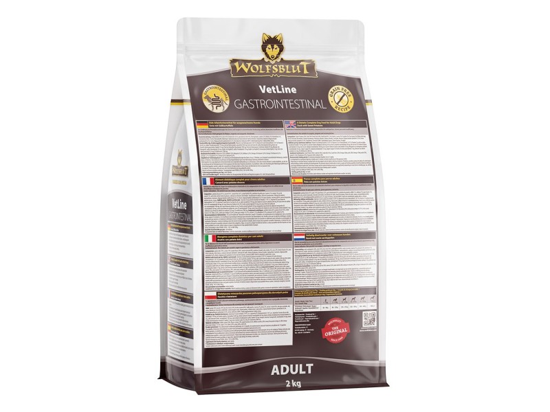 WOLFSBLUT VetLine Gastrointestinal Duck - dry dog food - 2kg WOLFSBLUT VetLine Gastrointestinal Duck - dry dog food - 2kg