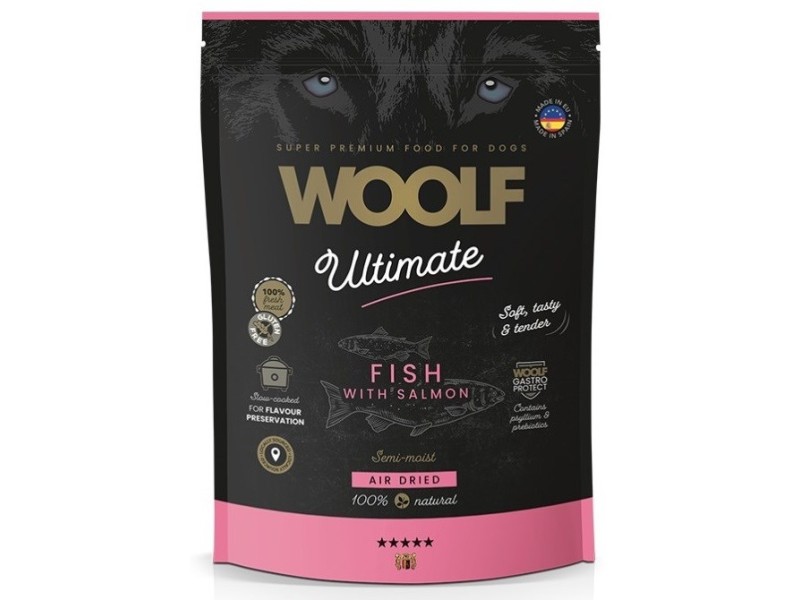 WOOLF Ultimate soft Salmon - semi-moist dog food - 1kg