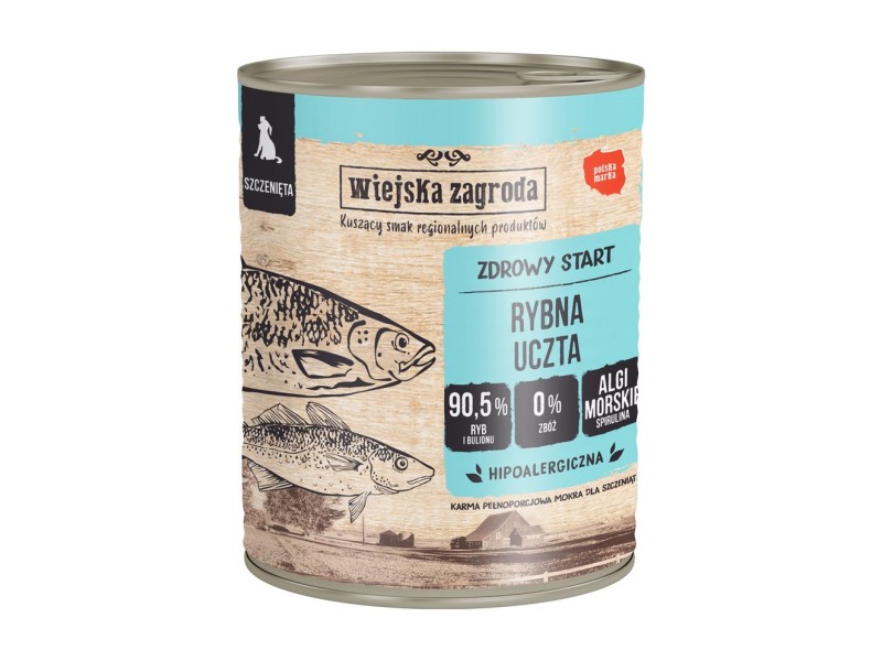WIEJSKA ZAGRODA Fish Feast Puppy - wet dog food - 800g WIEJSKA ZAGRODA Fish Feast Puppy - wet dog food - 800g