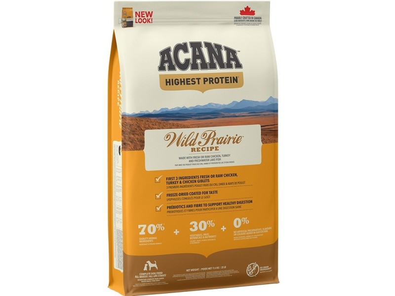 ACANA Highest protein Wild Prairie Dog - dry dog food - 11,4kg ACANA Highest protein Wild Prairie Dog - dry dog food - 11,4kg