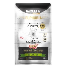 EUPHORIA Fresh Adult Turkey with lamb XS/S - dry dog food - 500g