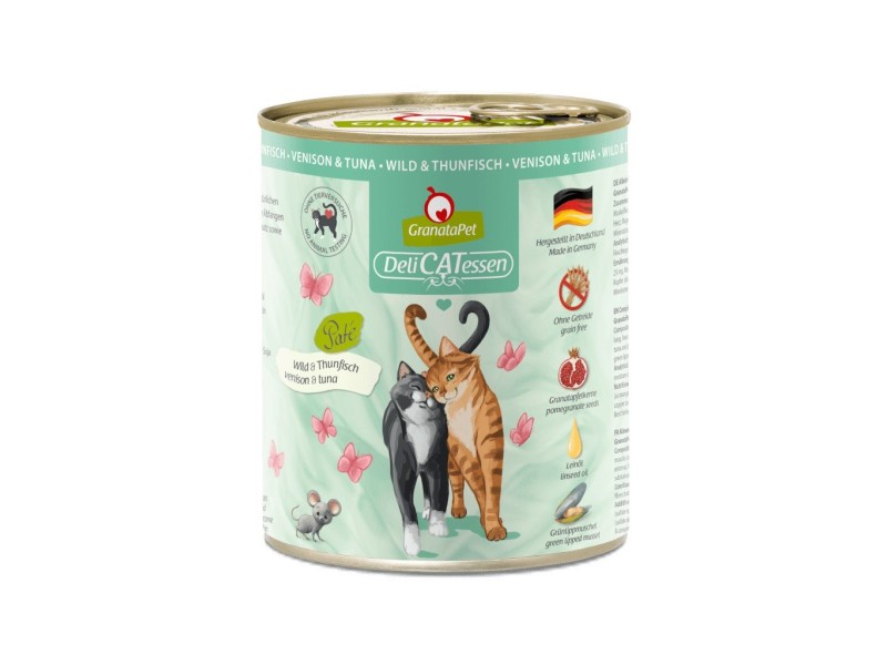 GRANATAPET DeliCATessen Game and tuna - wet cat food - 800g