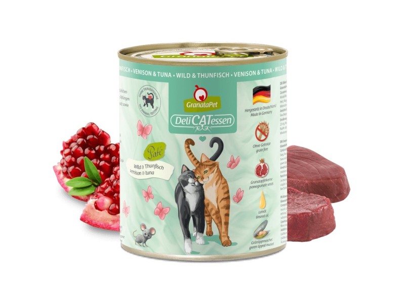 GRANATAPET DeliCATessen Game and tuna - wet cat food - 800g