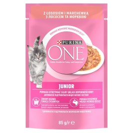 PURINA One Junior Salmon with carrot - wet cat food - 85g