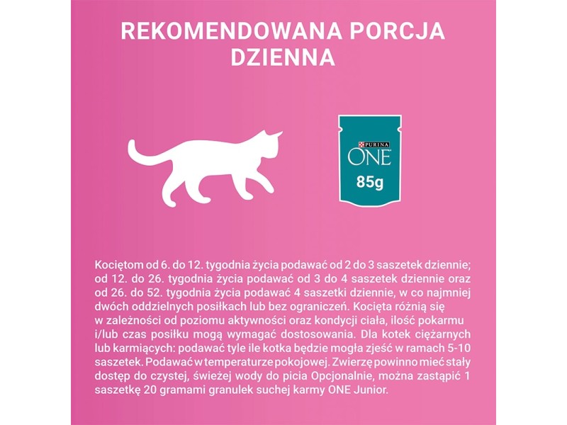 PURINA One Junior Salmon with carrot - wet cat food - 85g