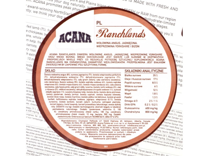 Acana Ranchlands Dog 2 kg