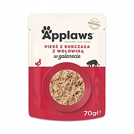 APPLAWS Chicken Breast with Beef in Jelly - wet cat food - 70g