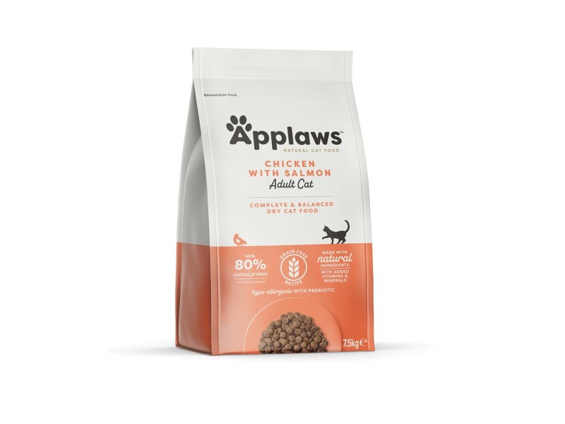 APPLAWS Chicken with salmon - dry cat food - 7,5kg