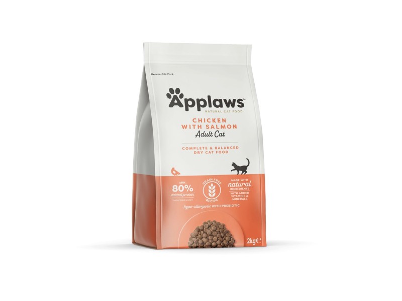 APPLAWS Chicken with salmon - dry cat food - 2kg
