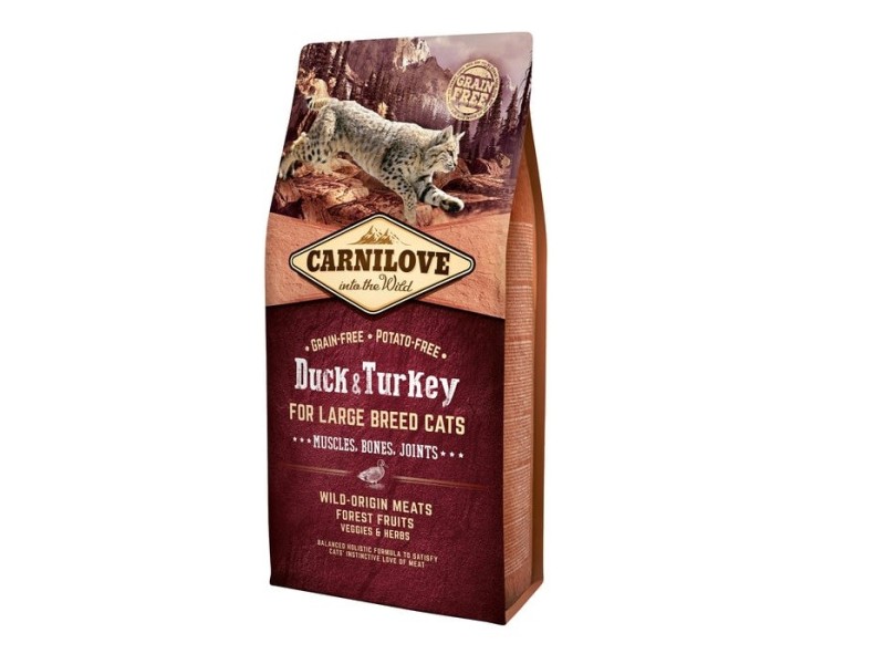 CARNILOVE Duck&Turkey Large Breed - dry cat food - 6kg CARNILOVE Duck&Turkey Large Breed - dry cat food - 6kg