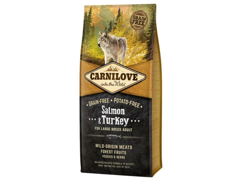 CARNILOVE Adult Salmon and turkey Large breeds - dry dog food - 4kg