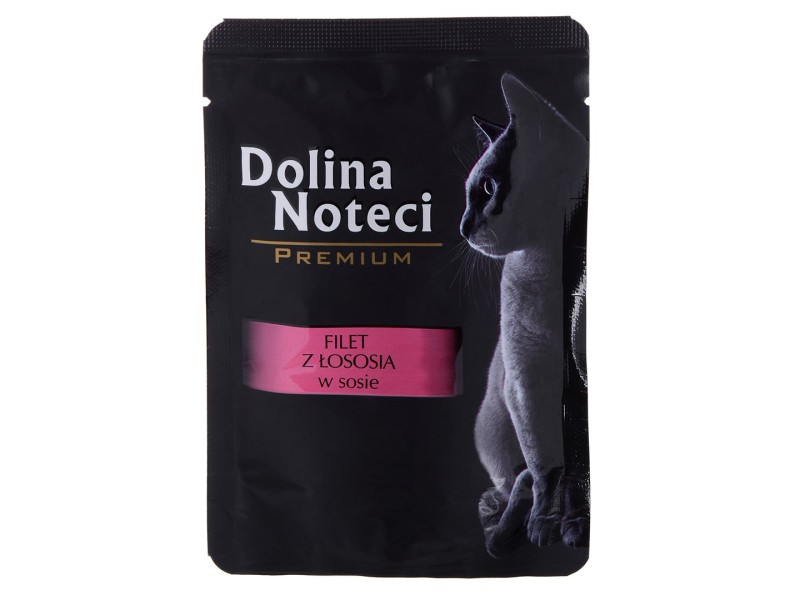 Dolina Noteci Premium salmon fillet with sauce - wet cat food - 85 g