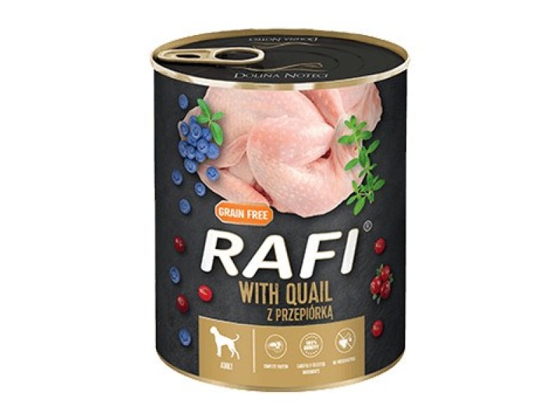 Dolina Noteci Rafi Dog wet food with quail, blueberries and cranberries - 800g