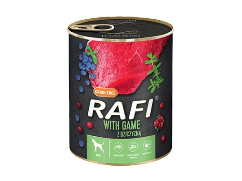 Dolina Noteci Rafi Dog wet food with venison - 800g