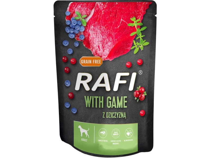 DOLINA NOTECI RAFI Wet dog food Venison, blueberry, cranberry 300 g