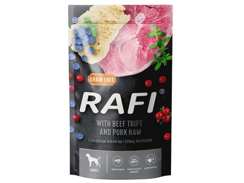 DOLINA NOTECI Rafi Beef tripe with ham - wet dog food - 500g