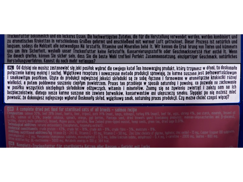 DOLINA NOTECI Superfood Sterilised Salmon - Dry Cat Food - 1 kg