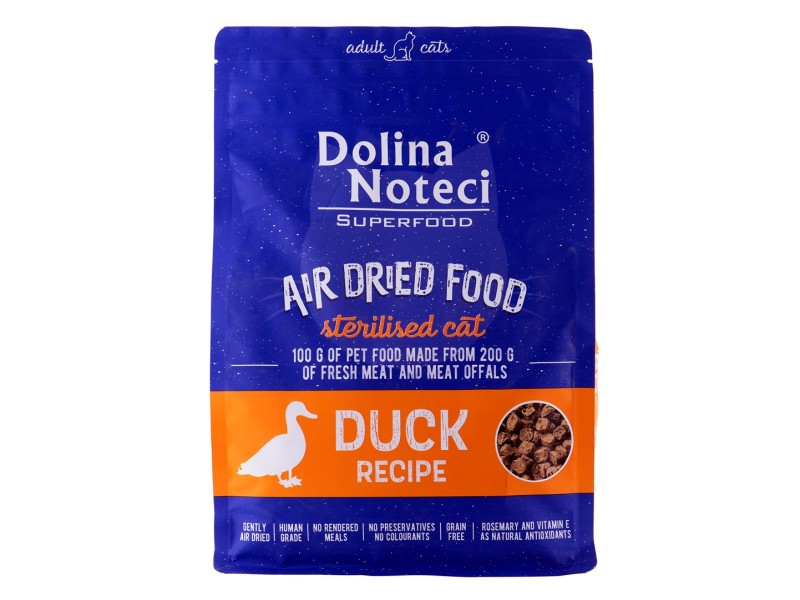DOLINA NOTECI Superfood Sterilised Duck - Dry Cat Food - 1 kg