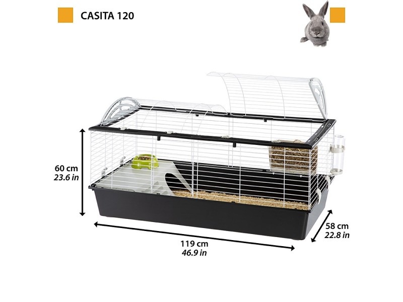 FERPLAST Casita 120 - cage for guinea pig and rabbit