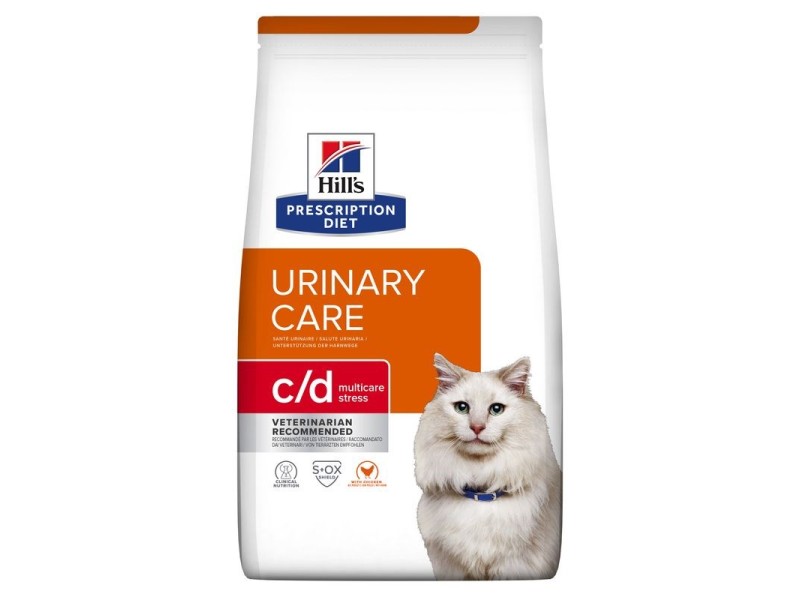 HILL'S PRESCRIPTION DIET Feline c/d Multicare Stress  Dry cat food Chicken 8 kg