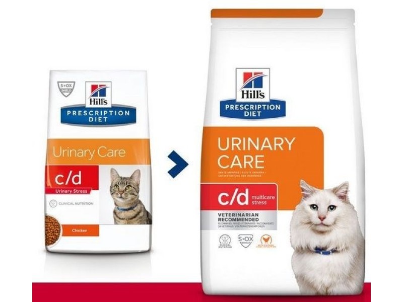 HILL'S PRESCRIPTION DIET Feline c/d Multicare Stress  Dry cat food Chicken 8 kg