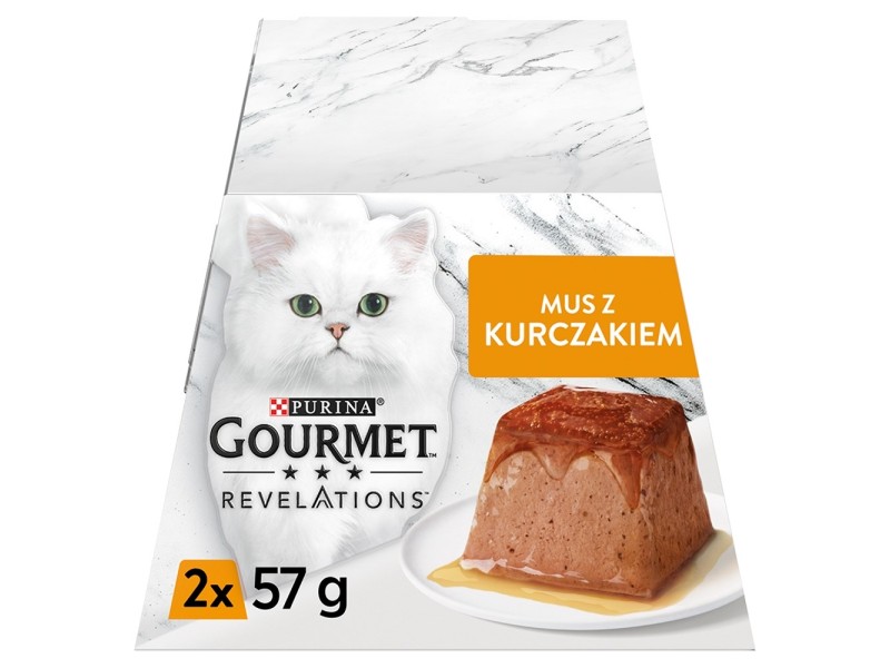 PURINA Gourmet Revelations Mousse with chicken in sauce - wet cat food - 2x57g