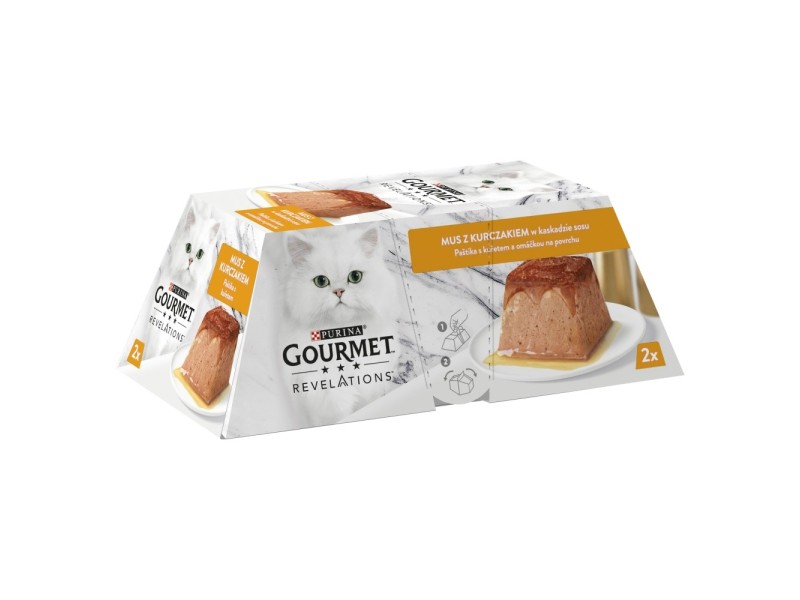 PURINA Gourmet Revelations Mousse with chicken in sauce - wet cat food - 2x57g