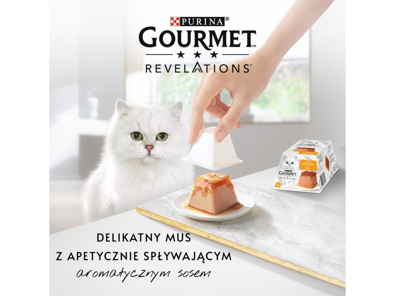 PURINA Gourmet Revelations Mousse with chicken in sauce - wet cat food - 2x57g