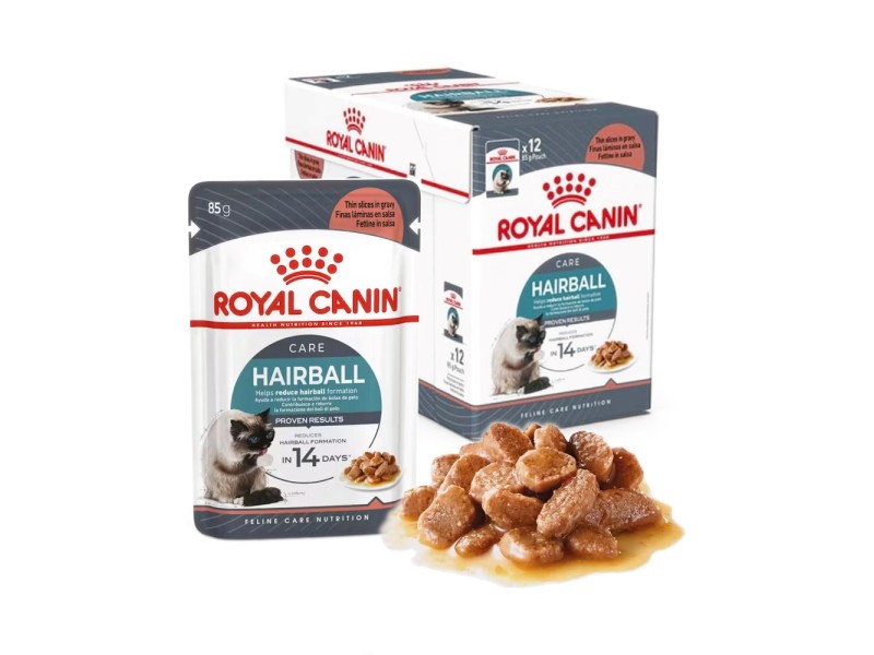 ROYAL CANIN FCN Hairball Care chunks in gravy - wet cat food - 12x85 g