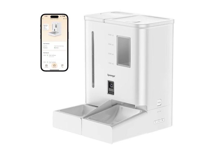 SPONGE Pet Feeder Smart Dual - smart pet food dispenser – 5l