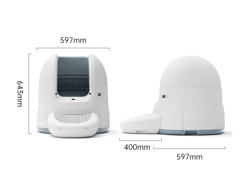 SPONGE Pet Litter Box - self-cleaning litter box