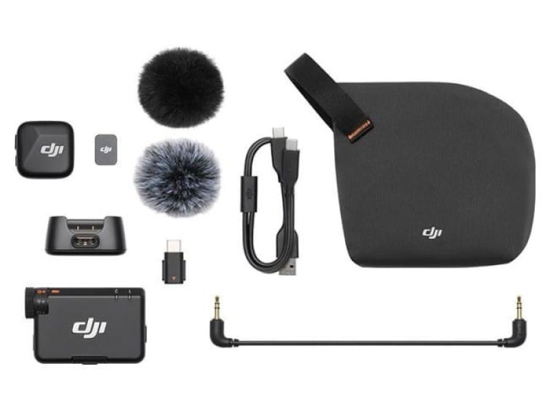 DJI Mic Mini Mounted camera receiver Black