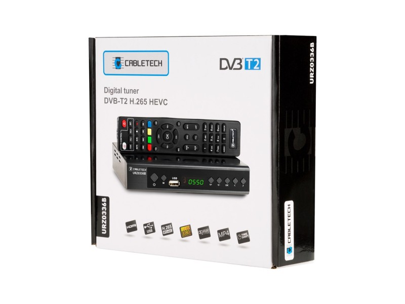Cabletech DEKODER DVB-T2 H.265 HEVC URZ0336