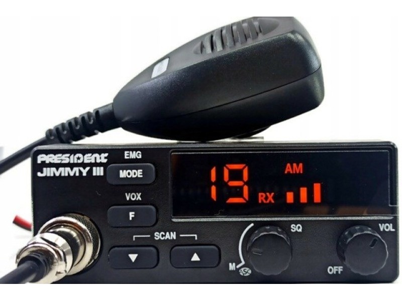 President Jimmy III AM/FM CB radio Black
