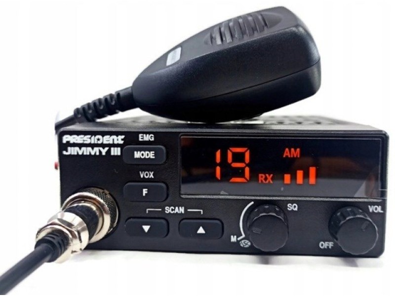 President Jimmy III AM/FM CB radio Black