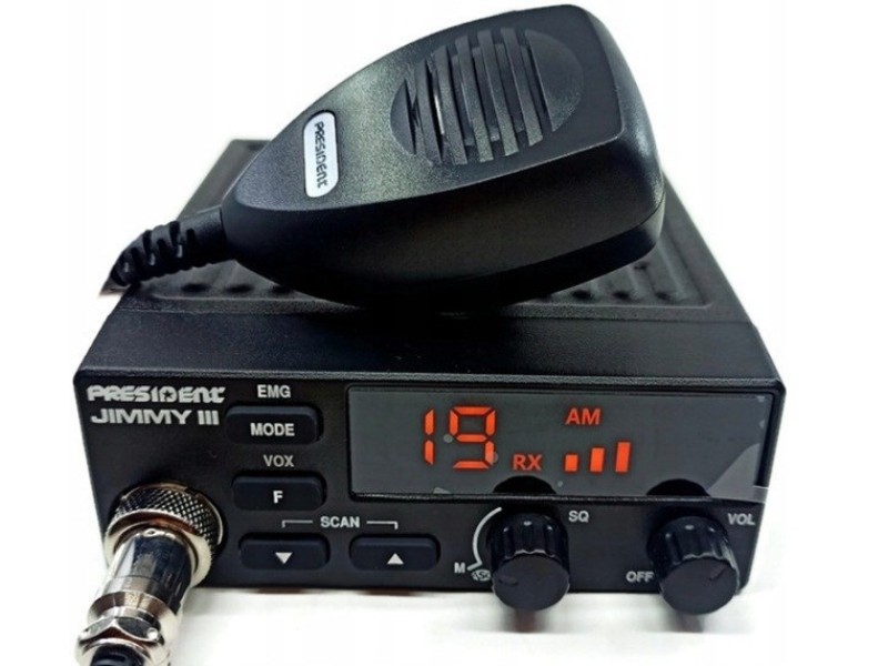 President Jimmy III AM/FM CB radio Black