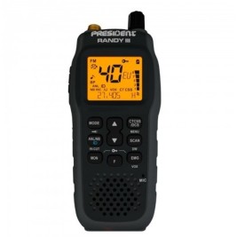 President Randy ASC AM/FM CB Portable Radio Black