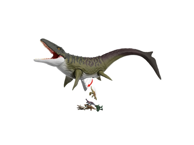 Jurassic World Rebirth Super Colossal Mosasaurus Action Figure, Dinosaur Toy