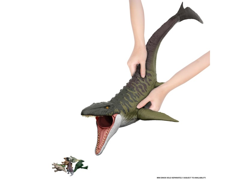 Jurassic World Rebirth Super Colossal Mosasaurus Action Figure, Dinosaur Toy