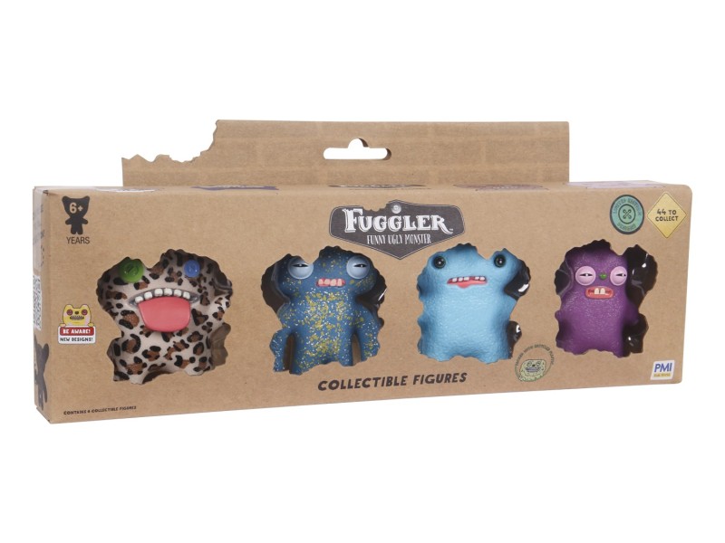 FUGGLER LIMITED EDITION 1.5 COLLECTIBLE FIGURES - 4 PACK VER. A