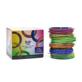 3Doodler FLOW-TRIFILLS 3D printing material Polylactic acid (PLA) Black, Blue, Copper, Gold, Green, Purple, Red 260 g