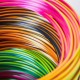 3Doodler FLOW-TRIFILLS 3D printing material Polylactic acid (PLA) Black, Blue, Copper, Gold, Green, Purple, Red 260 g