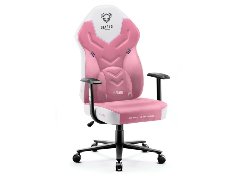 DIABLO X-GAMER gaming chair pink and white DIABLO X-GAMER gaming chair pink and white