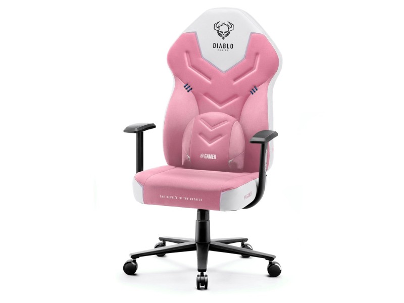 DIABLO X-GAMER gaming chair pink and white DIABLO X-GAMER gaming chair pink and white