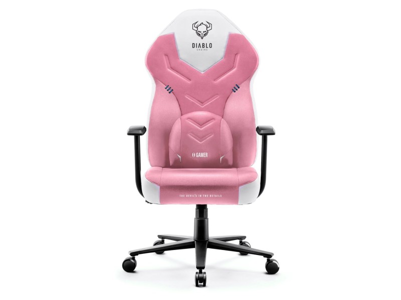 DIABLO X-GAMER gaming chair pink and white DIABLO X-GAMER gaming chair pink and white