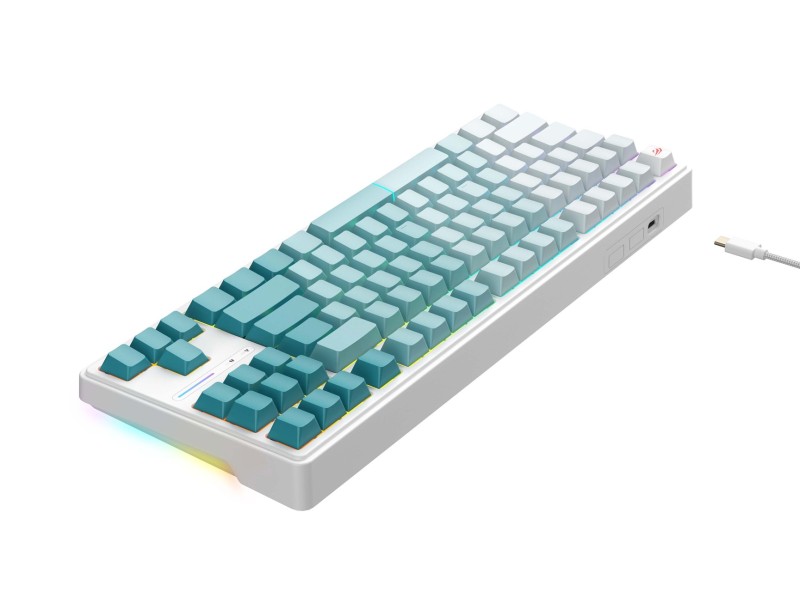 Havit KB901L - gaming keyboard (white and green)