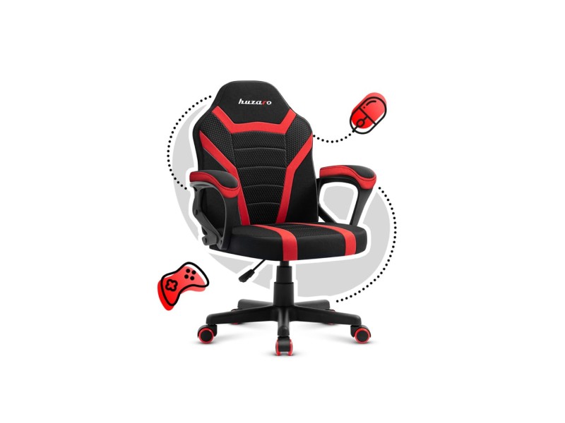 Gaming chair for children Huzaro Ranger 1.0 Red Mesh, black, red